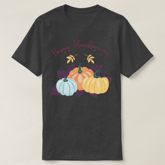 Happy Thanksgiving1 T-shirt (Design voorkant)
