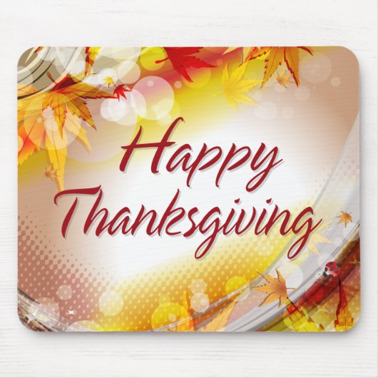 Happy Thanksgiving 11 Mousepad Muismat (Voorkant)