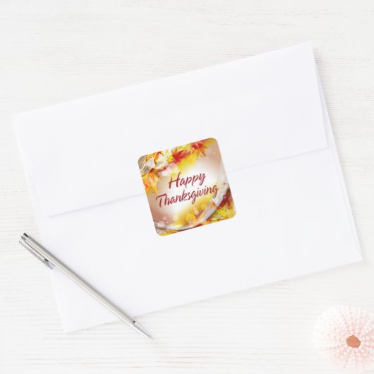 Happy Thanksgiving 11 Stickers (Envelop)