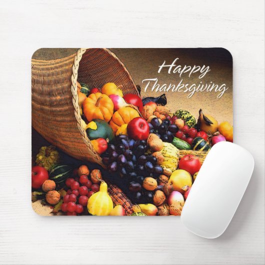 Happy Thanksgiving 12 Mousepad Muismat (Met muis)
