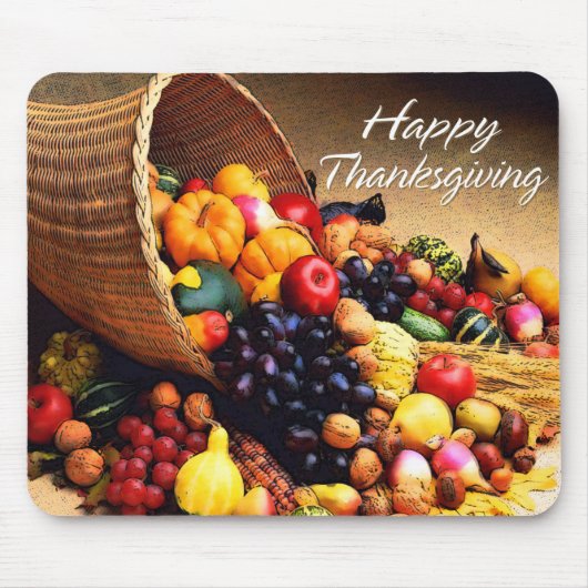 Happy Thanksgiving 12 Mousepad Muismat (Voorkant)