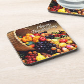 Happy Thanksgiving 12 opties Onderzetters (Linkerzijde)