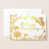 Happy Thanksgiving 13 Folie Kaarten (Voorkant met envelop)