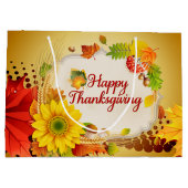 Happy Thanksgiving 13A opties Large Cadeautasje (Achterkant)