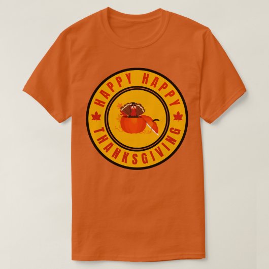Happy Thanksgiving 1 T-shirt (Design voorkant)