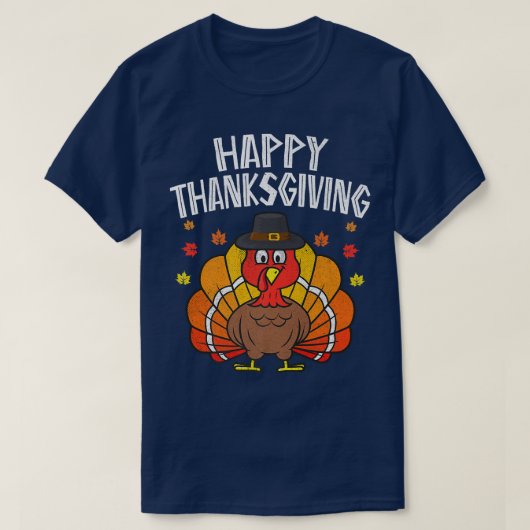Happy Thanksgiving 2022 Funny Turkey day herfst Fa T-shirt (Design voorkant)