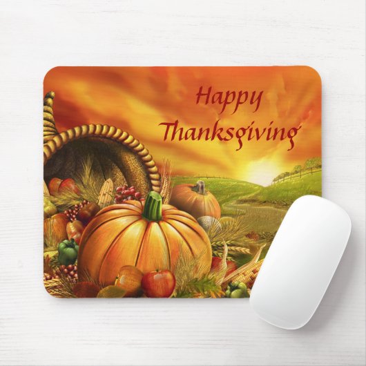 Happy Thanksgiving 2 Mousepad Muismat (Met muis)