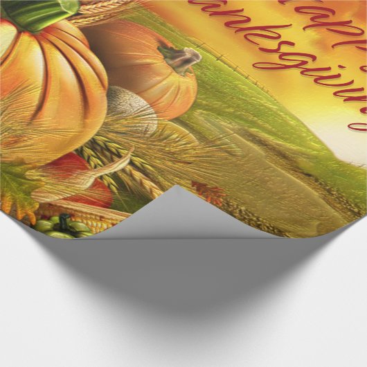 Happy Thanksgiving 2-pakpapier Cadeaupapier (Hoek)