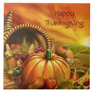 Happy Thanksgiving 2A Tile Tegeltje