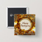 Happy Thanksgiving 3 Button (Voorkant /achterkant)