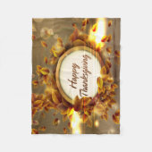 Happy Thanksgiving 3 Fleece Blanket Deken (Voorkant)