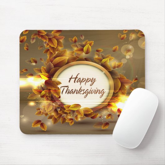 Happy Thanksgiving 3 Mousepad Muismat (Met muis)