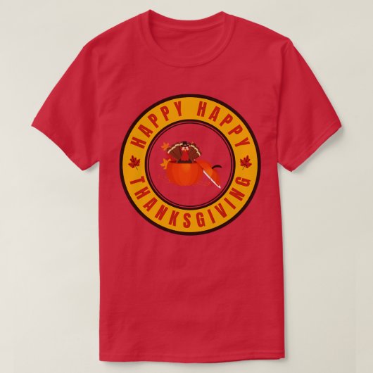Happy Thanksgiving 4 T-shirt (Design voorkant)