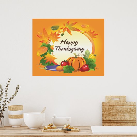Happy Thanksgiving 5 Poster (Keuken)