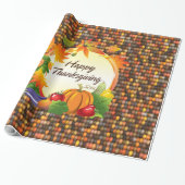 Happy Thanksgiving 5A-13A-opties Cadeaupapier (Uitgerold)