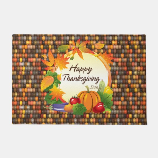 Happy Thanksgiving 5A-13A-opties Deurmat (Voorkant)