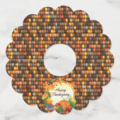 Happy Thanksgiving 5A-13A-opties Wijnglaslabel (Voorkant)