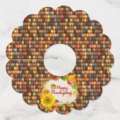 Happy Thanksgiving 5A-13A-opties Wijnglaslabel (Achterkant)