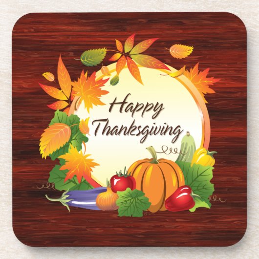 Happy Thanksgiving 5A Onderzetter (Voorkant)
