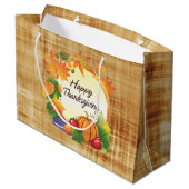 Happy Thanksgiving 5A-opties Groot Cadeauzakje (Achterkant Gekanteld)