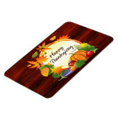 Happy Thanksgiving 5A Premium Magnet Magneet (Linkerzijde)