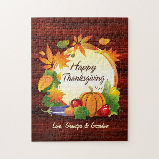 Happy Thanksgiving 5A Puzzle Legpuzzel (Verticaal)