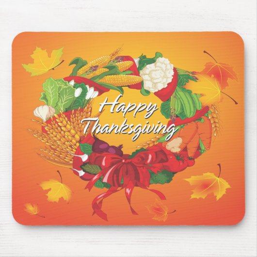 Happy Thanksgiving 6 Mousepad Muismat (Voorkant)