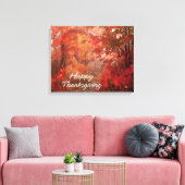 Happy Thanksgiving 9 Wrapped Canvas Afdruk (Insitu (Woonkamer))