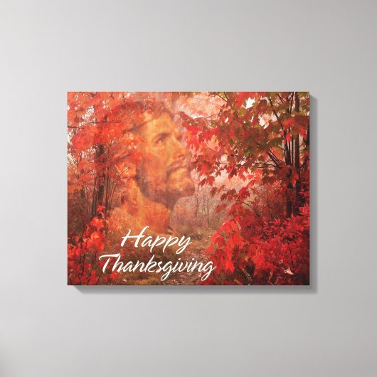 Happy Thanksgiving 9 Wrapped Canvas Afdruk (Voorkant)