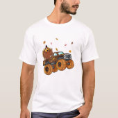 Happy Thanksgiving aan het Riding Monster Truck Bo T-shirt (Voorkant)