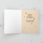 Happy Thanksgiving aan Medewerkers Stippen en Tree Feestdagen Kaart (Binnen)