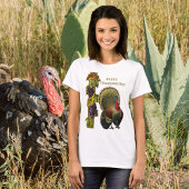  Happy Thanksgiving aan Turkse vrouwen T-shirt