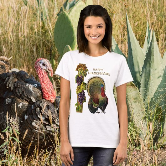 Happy Thanksgiving aan Turkse vrouwen T-shirt
