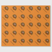 Happy Thanksgiving aangepast papier voor kalkoenen (Vlak)