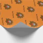Happy Thanksgiving aangepast papier voor kalkoenen (Hoek)