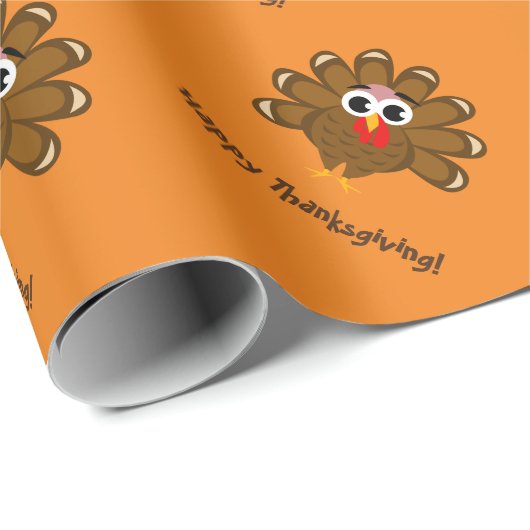 Happy Thanksgiving aangepast papier voor kalkoenen (Rol Hoek)