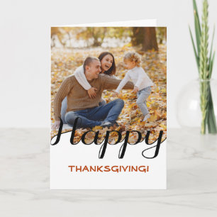 Happy Thanksgiving aangepaste fotokaart Kaart