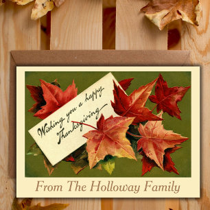 Happy Thanksgiving aangepaste Thanksgiving Feestdagen Kaart