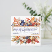 Happy Thanksgiving Aangepaste Wenskaart Verzen Feestdagenkaart (Staand voorkant)