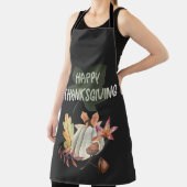 Happy Thanksgiving - Abstracte Herfst pompoen Schort (Insitu)