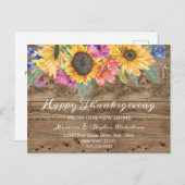 Happy Thanksgiving | Adres wijzigen Feestdagenkaart (Voorkant / Achterkant)