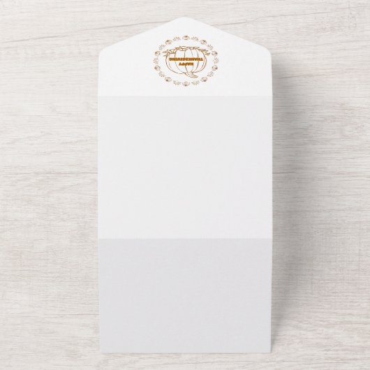 Happy Thanksgiving All In One Uitnodiging (Buitenkant)