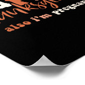 Happy Thanksgiving Also I'm Pregnant Pregnancy Ann Poster (Hoek)