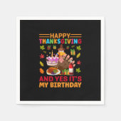 Happy Thanksgiving And It Is My Birthday Servet (Voorkant)