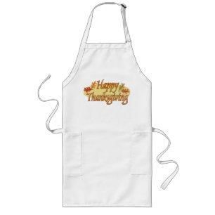 Happy Thanksgiving apron Lang Schort