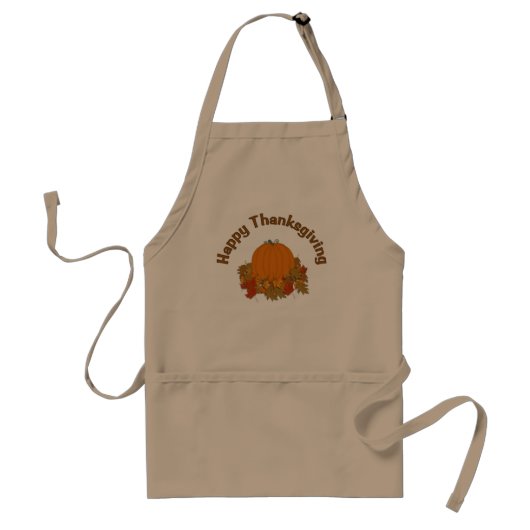 Happy Thanksgiving Apron Standaard Schort (Voorkant)