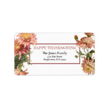 Happy Thanksgiving Autumn Chrysanthemums