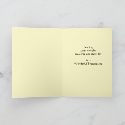 Happy Thanksgiving Autumn Color art Feestdagen Kaart (Binnen)