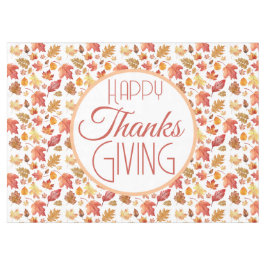 Happy Thanksgiving Autumn Fall laat achtergrond ac Tafelkleed