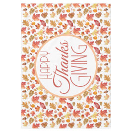 Happy Thanksgiving Autumn Fall laat achtergrond ac Tafelkleed